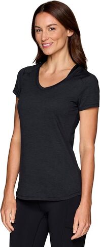 قميص RBX تشغيل للنساء ، زبدة قصيرة الأكمام ناعمة لئي in Kuwait