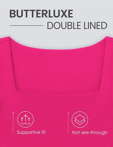 CRZ YOGA Womens Butterluxe Double Lined Long Sleeve Crop Top Square Neck Workout Athletic Casual Cropped Fitted Basic Shirts in Saudi Arabia