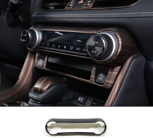 ملحقات إرييدانوس التلقائية ملائمة لـ RAV4 2024 2023 2022 2021 2020 2019 Dashboard AC Switch Banning Cover Trim (نمط خشب الخوخ) ABS 1 PC in Kuwait