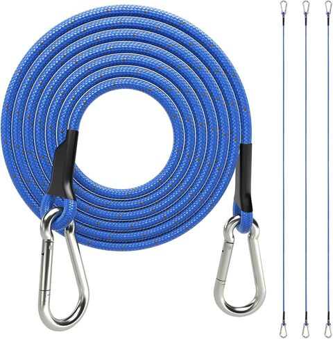 sprookber 8 Inch Bungee Cords with Stainless Steel Carabiner, Heavy Duty Strong Bungee Cords for Camping, Tarps, Bike Rack, Hand Carts etc, Set of 4 in Saudi Arabia