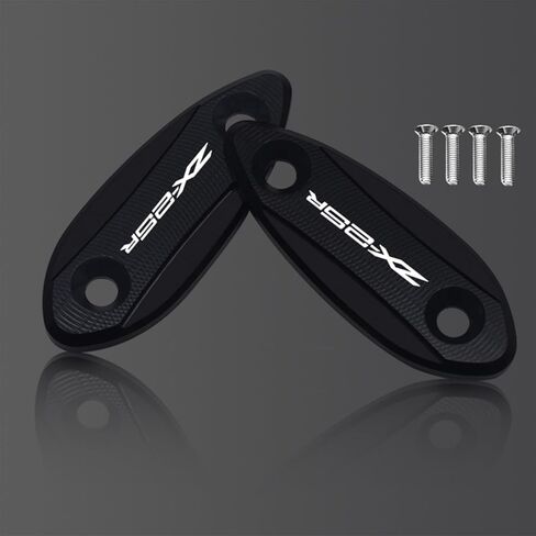 كتلة مرآة MFGZD قبالة الألواح الأساسية ، 2 PCS CNC الألومنيوم Moto Mirror كتلة قبالة لوحات متوافقة مع ZX-6R 2009-2012 / ZX-25R 2020-2024 (Black ، ZX-6R) in Kuwait