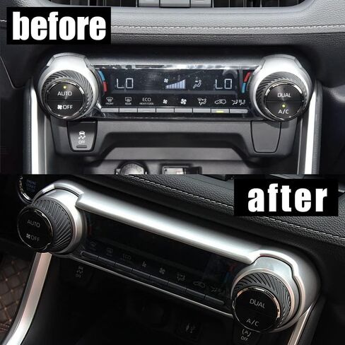 ملحقات إرييدانوس التلقائية ملائمة لـ RAV4 2024 2023 2022 2021 2020 2019 Dashboard AC Switch Banning Cover Trim (نمط خشب الخوخ) ABS 1 PC in Kuwait