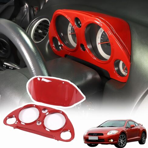 Center Console Dashboard Meter Panel Frame Trim Compatible with Mitsubishi Eclipse 2006-2011,Car Dash Instrument Panel Speedometer Frame Molding Cover Trim Accessories (ABS Carbon) in Saudi Arabia