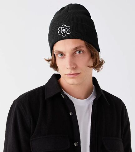 Funny Alien Beanie Hat with Big Eyes - Cuffed Cool Graphic Beanies Knit Winter Hats Warm Soft Stretchy Daily Cap in Saudi Arabia