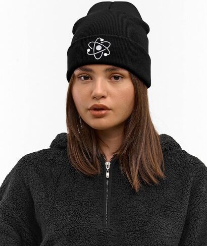 Funny Alien Beanie Hat with Big Eyes - Cuffed Cool Graphic Beanies Knit Winter Hats Warm Soft Stretchy Daily Cap in Saudi Arabia
