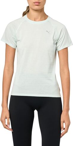 PUMA Womens Run Favorites Velocity Crew Neck Short Sleeve Athletic Running Casual Tops - Green in Saudi Arabia