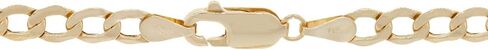 Bori Jewelers 14K Solid Gold 3.8mm Cupan Curb Crb Necklace - Liftions and Liftions Aways in Kuwait