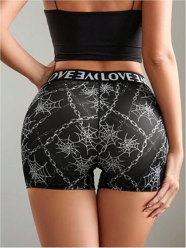 SOLY HUX Women's Leopard Boxer Panties Letter Print High Waisted Boyshort Panty Underwear in Saudi Arabia