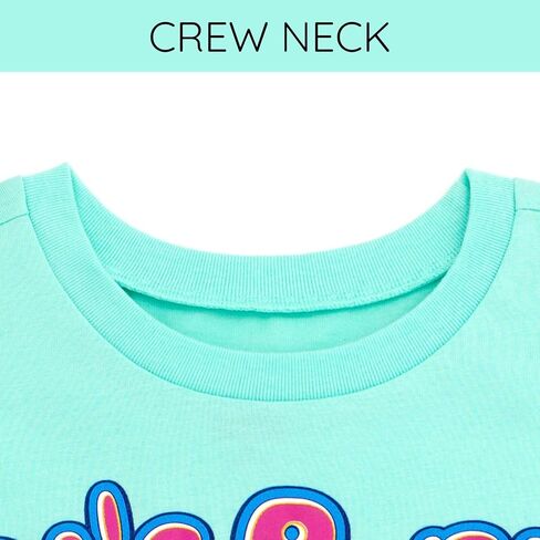 الفتيات الفتيات في سفنشمز يسقطون تي شيرت كتف طفل صغير لأحجام الأطفال الكبيرة (7-8-14-16) in Kuwait