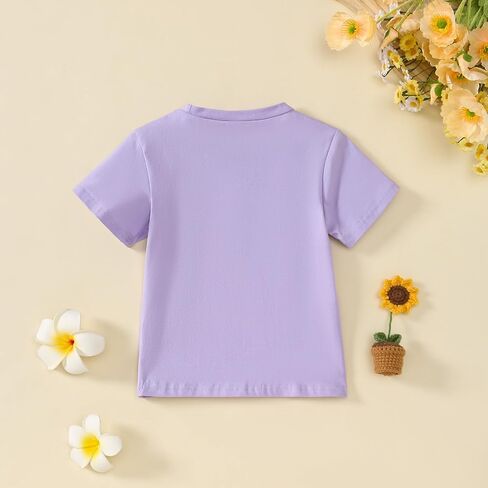 Little Girl Shirts Big Sister Tee Shirt Top Summer Short Sleeve Clothes 2-7 Years in Kuwait