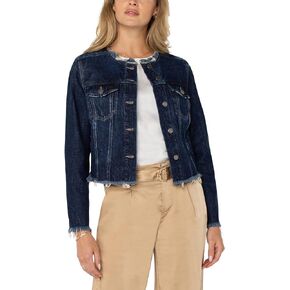 Liverpool Women's Classic Jean Jacket W Fray Hem