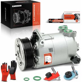 A-Premium A/C Compressor with Clutch Compatible with Land Rover Discovery Sport 2015-2017 2.0L, Range Rover Evoque 2016-2019 2.0L