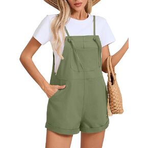 KORSIS Overalls for Women Summer Casual Loose Fit Spaghetti Strap Shorts Overall Rompers Bib jumpsuits Outfits with pockets in Kuwait