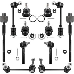 BOXI 12pcs Front Rear Sway Bar Inner Outer Tie Rods Upper Lower Ball Joints Fit for Lexus GX470 for Toyota 4Runner 2003-2009 FJ Cruiser 2007-2009 | K500018 K500017 K90677 K90683 K80469 ES80378 EV80379