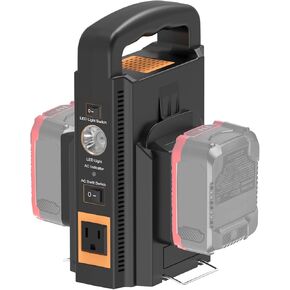 150W محمولة العاكس للطاقة المحمولة لبطارية 20V Craftsman ، محول البطارية مع 2 USB & LED و AC BATTION