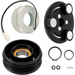 Torchbeam 58463 AC Compressor Clutch Kit Fit for 3 2004-2006 2008-2009, 5 2006-2010, 3 2007 2.0L, 3 2007 2.3L, 3 2007 2.3T, Replace 140162NEW, 0610104, 0610291, 654209, 6511699, BP4S61K00, CC4361450E