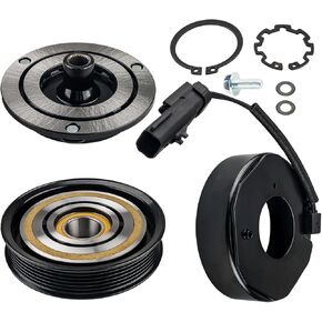 Torchbeam 78374 AC Compressor Clutch Kit Fit for Town & Country 2001-2007, Grand Caravan 2001-2004 2007, Grand Caravan 2005-2006 3.8L 3.3L, Caravan 2001-2002 2004-2007 3.3L, Voyager 2001-2003 3.3L