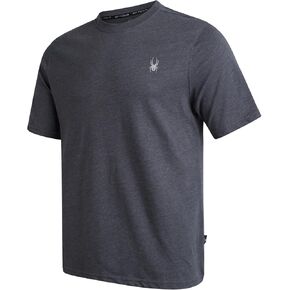 Spyder Mens T-Shirts - Soft Cotton Blend Jersey Crewneck Short Sleeve Shirts for Men, Casual Shirts for Workout & Daily Wear