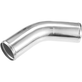 76mm 3" OD 4" 100mm Leg Length Universal Car Aluminum Alloy Tube Intercooler Pipe 45 Degree Bend Elbow Air Intake Joiners Tubing - Pack of 1 Replace Parts