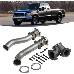 Turbo Diesel up up pipes kit مع أجهزة متوافقة مع 1999-2003 Ford F-250/F-350/F-450/F-550 Super Duty 7.3L-يحل محل F4TZ6K854F ، F4TZ6K854C ، F81Z6K8544 ، 679-005