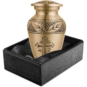 نصب تذكارية صغيرة للجراح الصغيرة لعلاج الرماد البشري ، فئة حرق الجثث المصغرة للبويتر للرجال والنساء البالغين ، بطانة فضية