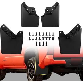 Upgraded Mud Flaps Fit for 2024 2025 Toyota Tacoma, No Drill/Tape Wheel and Tire Splash Guard, All Weather Protector Fenders Compatible with 2024 Toyota Tacoma Accessories, Set of 4