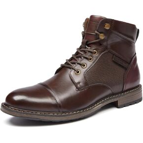 حذاء الكاحل للرجال Motocycle Boots Cap-Up Toe أحذية Chukka غير رسمية مع سحاب جانبي
