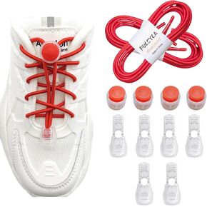 2 pairs Elastic Shoe Laces -Elastic No Tie Shoelaces for Kids, Adults, Elderly