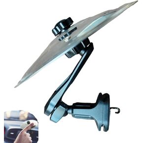 Car Cymbal Air Vent - ملحق أسطوانة محمول للسيارات ، لعبة لوحة القيادة القابلة للتعديل/موسيقى الإيقاع ، التثبيت السهل للسائقين ومحبي الموسيقى ، هدية التنقلات الممتعة (تناسب جميع المركبات) (الفضة ، مجموعة واحدة)