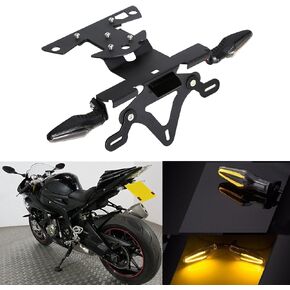 حامل لوحة الترخيص ، مؤشر LED Eliminator Fender Taild Taild ، إشارة ، إشارة ، مجموعة Blinker ، متوافقة مع S1000RR 2009-2018 HP4 2012-2020 S1000R 2014-2020