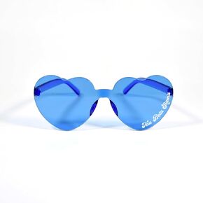 Sorority Shop Tau Beta Sigma Sunglasses — Heart Shaped Sunglasses, Greek Sorority Sunglass for Big Little Sorority Gifts