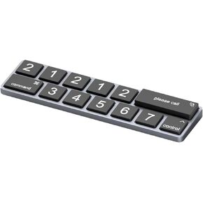 Hagibis Temporary Car Parking Phone Number Card Rotation Hidden Telephone Number Plate Styling for Apple Magic Keyboard with 5 Sets of Numeric Keyboard caps (2-Row)