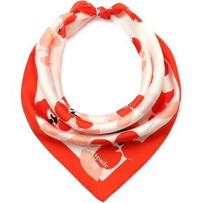 kate spade new york Women's Painterly Bouquet Degrade Silk Bandana, Stylish & Lightweight Accessory