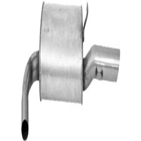Walker Quiet-Flow SS 53694 Direct Fit Exhaust Muffler Assembly 2" Inlet (ID) 2.25" Outlet (OD) for Ford Fusion