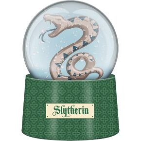 Silver Buffalo Harry Potter Slytherin Snake Boxed 45mm Light Up Snow Globe في صندوق البيع بالتجزئة