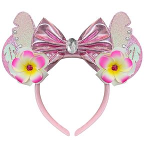 Mouse Ears Headband, Red Ocean Headband for Adult Women, Costume Headwear for Theme Party, Princess Cosplay, Hawaii Party, Birthday Party