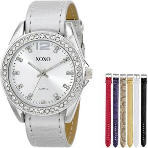 Accutime XOXO Women's XO9062 Analog Display Analog Quartz Grey Watch