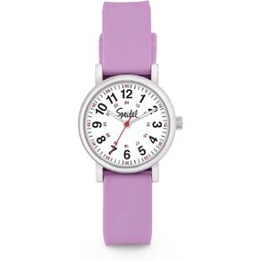 Speidel Scrub Petite Watch Made for Doctors, Nurses, EMT, Surgeons and Students w/Red Second Hand in Scrub Matching Colors