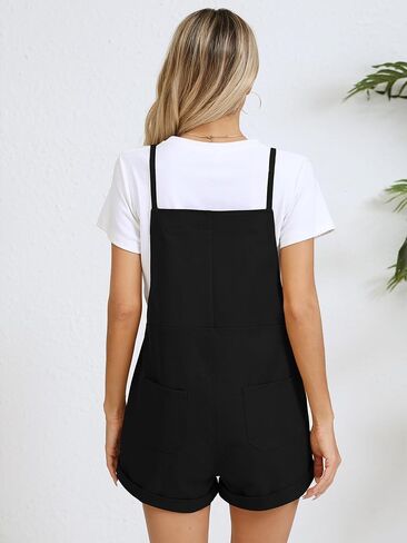 KORSIS Overalls for Women Summer Casual Loose Fit Spaghetti Strap Shorts Overall Rompers Bib jumpsuits Outfits with pockets in Kuwait