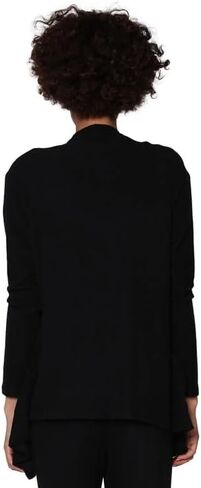 LA CERA Women's Open Front Cascade Waterfall Jacket, Drape Front Jacket, Long Sleeves, Pockets, Machine Wash in Saudi Arabia