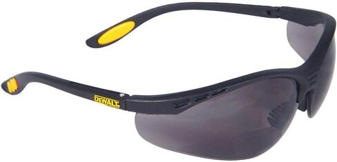 DEWALT DPG59-220C Reinforcer Rx-Bifocal 2.0 Smoke Lens High Performance Protective Safety Glasses with Rubber Temples and Protective Eyeglass Sleeve in Kuwait