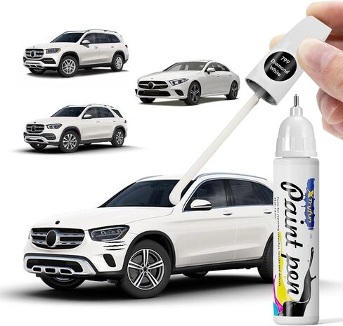 799 Diamond White Touch Up Paint متوافق مع Mercedes Benz ، وإصلاح خدش طلاء السيارة DIY ، وإصلاح سريع وسهل إصلاح خدش السيارات لـ C/E/G/CLA/CLE/GLA/GLB/GLC/GLE/GLS/EQB/EQE in Kuwait