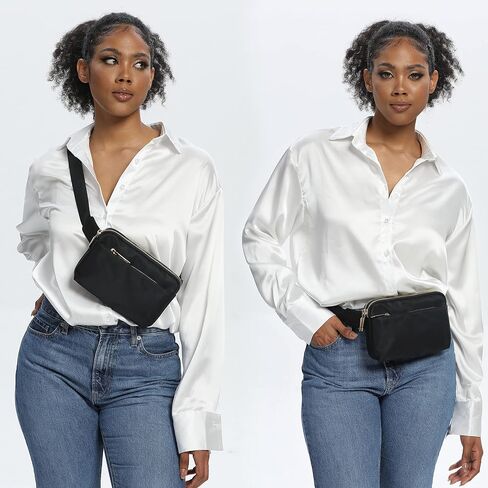 حزمة Uto Fanny للنساء Crossbody عصرية أزياء حزام محفظة الصدر الخصر بومباج للتسوق في الهواء الطلق المشي لمسافات طويلة in Saudi Arabia