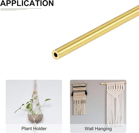 3mm x 0.5mm x 30mm(ODxWall TxL) Brass Tube - 20Pack - Good for DIY Decorative Ornament Wall Hanging - Round Craft Bead Tubing in Saudi Arabia