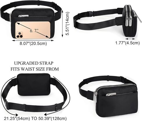 حزمة Uto Fanny للنساء Crossbody عصرية أزياء حزام محفظة الصدر الخصر بومباج للتسوق في الهواء الطلق المشي لمسافات طويلة in Saudi Arabia