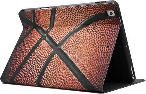 Case for iPad 6th/5th Generation 2018/2017 Model 9.7-Inch, Premium PU Leather Folding Stand Shell Multiple Viewing Angles TPU Protective Cover, Baseball in Kuwait