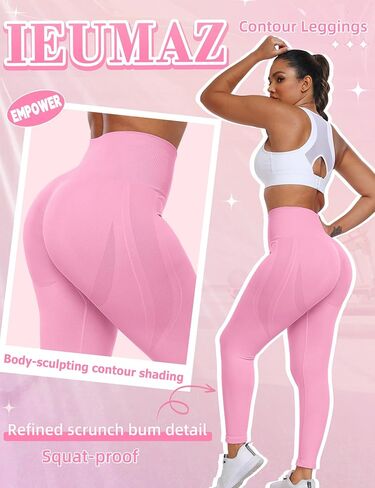 Scrunch Butt Lifting Leggings for Women Empower Seamless Workout Gym Leggings High Waist Tummy Control Yoga Pants in Saudi Arabia