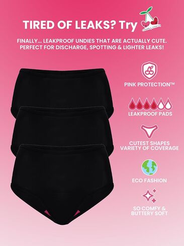 Underwear for Women and Teens, Breathable and Comfortable Ladies Panties, 3 Pack in Saudi Arabia
