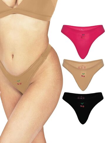 Underwear for Women and Teens, Breathable and Comfortable Ladies Panties, 3 Pack in Saudi Arabia