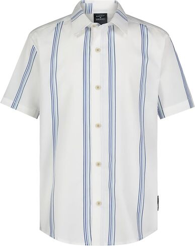 Lucky Brand Boys' Short Sleeve Woven Button-Down Shirt in Kuwait